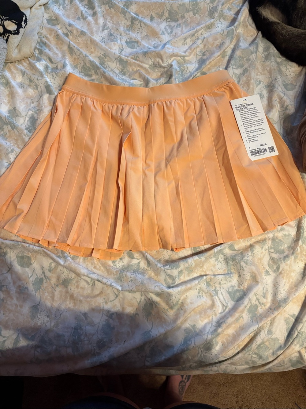 Lululemon pleated tennis skirt peach
